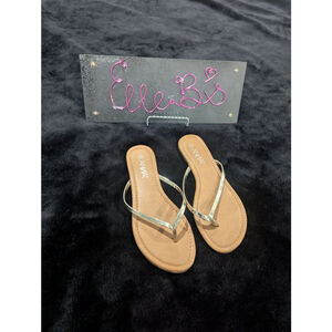 EUC Anna Gold Shine Sandals 7.5